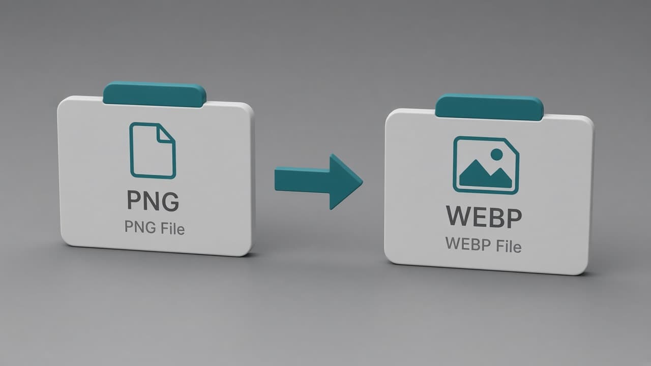 3D PNG file card converting to a WEBP file card